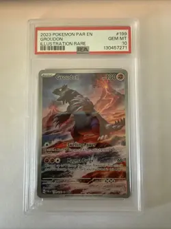 Pokemon Paradox Rift Groudon 199/182 PSA 10 GEM MINT - Image 1