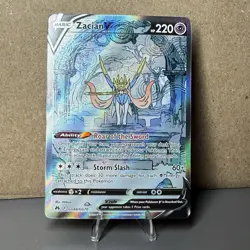 Pokemon Crown Zenith Zacian V GG48/GG70 Galarian Gallery Full Art Alt Art - Image 1