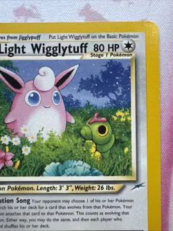Pokemon Light Wigglytuff Neo Destiny 54/105 Uncommon 80 HP Regular English - Image 3