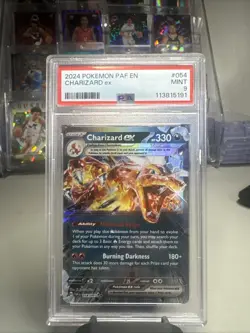 2023 Pokemon OBF EN Charizard ex #125 PSA 9 - Image 1