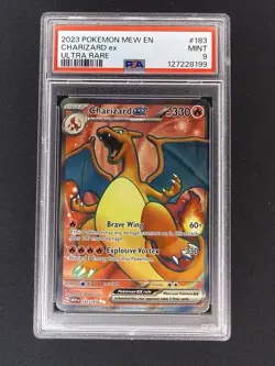 Charizard ex 183/165 Ultra Rare 2023 Pokemon Scarlet & Violet 151 PSA 9 MINT - Image 1