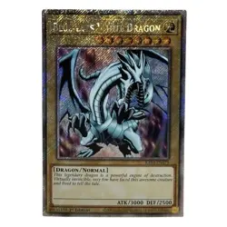 YuGiOh! Blue-Eyes White Dragon (Platinum Secret) RA03-EN079 Bonanza 1st Ed NM - Image 1