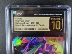 2022 Yamato SEC Alternate Art OP01-121 Romance Dawn One Piece CGC PRISTINE 10 - Image 2