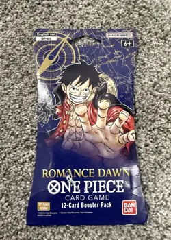 One Piece ROMANCE DAWN - TCG English Sleeved Booster Pack Sealed, OP-01 (READ!) - Image 1