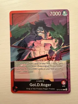 One Piece CCG Gol D Roger Op13-003 Leader - Image 1