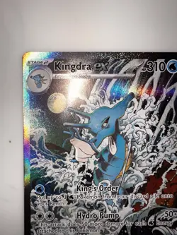 Pokemon TCG Scarlet & Violet Shrouded Fable Kingdra EX Ultra Rare Card 131 NM - Image 2
