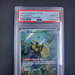 Pokemon TCG Relicanth 173/162 Temporal Forces Illustration Rare Card PSA 10 - Image 3