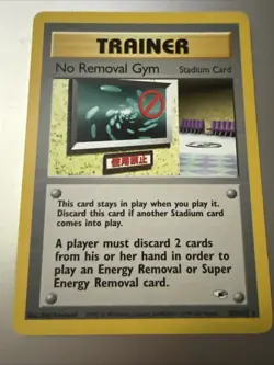 Pokemon TCG Gym Heroes 103/132 No Removal Card, Regular Rare, Vintage LP - Image 1