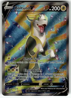 Boltund V (Full Art) 249/264 SWSH08: Fusion Strike NM Pokemon Card TCG - Image 1