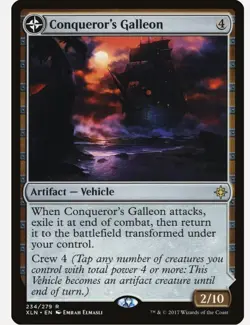 Conqueror's Galleon / Conqueror's Foothold -Ixalan PLD Rare CARD - Image 1