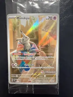 Mimikyu 075 Pokemon Center Exclusive Sv: Scarlet & Violet Promo Card SEALED MINT - Image 2