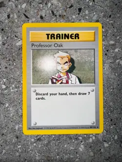 Pokemon TCG Cards SHADOWLESS Base Set Professor Oak 88/102 Uncommon - Image 3