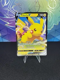 Pokemon TCG Shining Fates Pikachu v SWSH061 Black Star Promo Card - Image 4