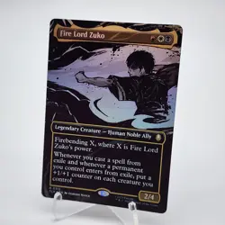 Fire Lord Zuko (Borderless) Rare Foil #315 - NM - MTG TLA Avatar - Image 1