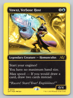 Vnwxt, Verbose Host First Place Finish FOIL- Aetherdrift MTG - Image 1