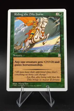 Riding the Dilu Horse: 1999 Magic the Gathering - Portal Three Kingdoms Regular - Image 1