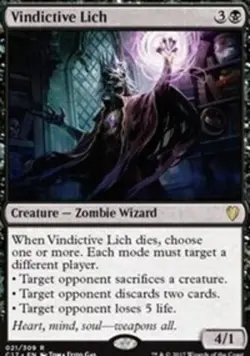 [1x] Vindictive Lich - Near Mint, English - Commander 2017 MTG Magic - Image 1