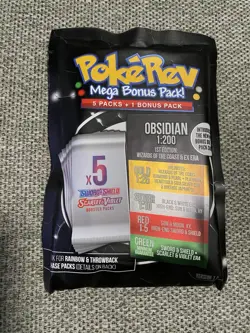 Pokerev Obsidian Pack 7.0 - 5 Pokemon Booster Packs + 1 Mega Bonus Pack! - Image 1