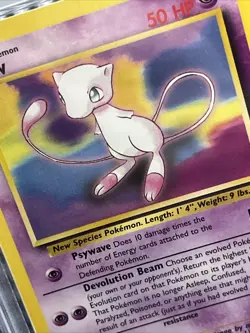 PSA 8 MEW #8 2000’s Pokemon League BLACK STAR PROMO Non-Holo Vintage Card - Image 2