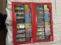 2x Lot Pokemon Prismatic Evolutions Costco 8 Mini-Tin Bundle SEALED 🎅 🎄 - Image 1