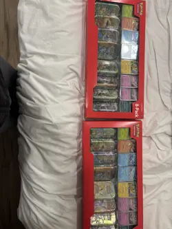 2x Lot Pokemon Prismatic Evolutions Costco 8 Mini-Tin Bundle SEALED 🎅 🎄 - Image 2