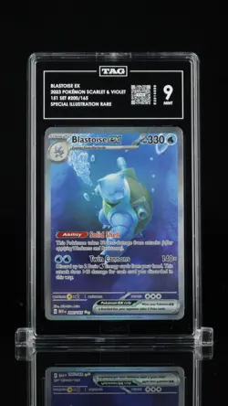 2023 Pokemon Blastoise Ex # 200/165 Holo SIR Full Art Scarlet & Violet 151 TAG 9 - Image 1