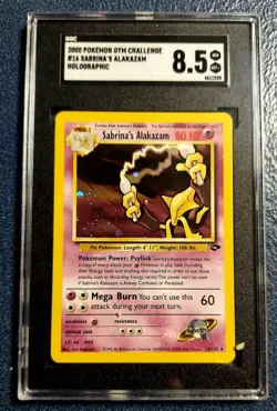 2000 Pokemon Gym Challenge #16 Sabrina's Alakazam - Holo SGC 8.5 KHH - Image 1