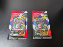 Pokemon TCG Evolving Skies Chilling Reign 2-Pack Pin Blisters Jirachi & Celebi - Image 1