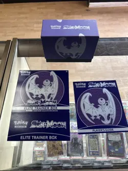 Pokemon Sun and Moon Lunala Empty Elite Trianer Box ETB With Guide And Box - Image 1