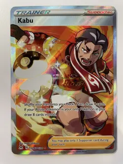 Pokemon TCG SWSH Lost Origin Kabu TG26/TG30 Ultra Rare Full Art Trainer NM - Image 1