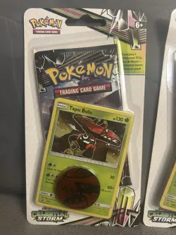 Pokemon TCG: Sun & Moon Celestial Storm Blister Pack Lot Tapu Bulu (2) NEW - Image 2
