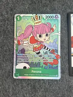 Perona OP12-034 SR Legacy Of The Master Holo Foil One Piece TCG + 2 - Image 2