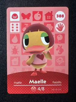 Maelle #388 Animal Crossing Amiibo Card Series 4 Authentic +Tracking# - Image 1