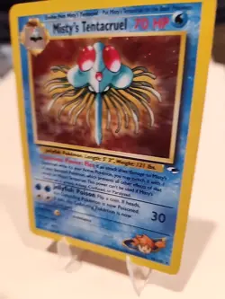 Pokemon TCG Card Misty's Tentacruel Gym Heroes 10/132 Unlimited Holo Rare - Image 3
