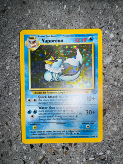 Pokemon TCG Cards Vaporeon 12/64 Jungle Holo Rare EXC - Image 4