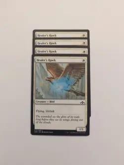 (4) Healer's Hawk *PLAYSET* Guilds of Ravnica Regular NM MTG - Image 1