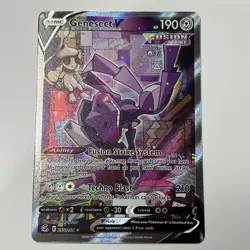 Pokemon TCG Genesect V Fusion Strike Alternate Art Rare Card 255/264 nm - Image 1