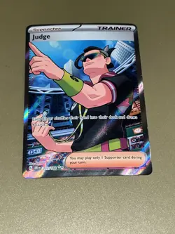 Pokemon TCG Judge 222/182 Destined Rivals Trainer Card NM/M - Image 3