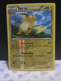 Raichu - 27/83 - Reverse Holo Rare - XY Pokemon Generations 2016 - Image 1