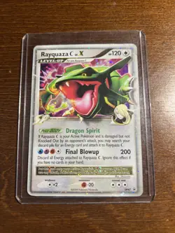 Pokemon TCG Rayquaza C LV.X DP Black Star Promotional DP47 Holo Promo - Image 1