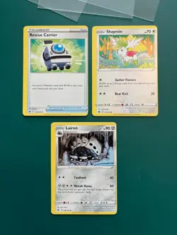 Shaymin 115/159 Error Miscut Pokemon Crown Zenith Lairon Rescue Carrier - Image 1