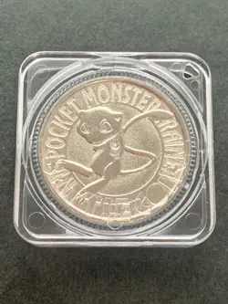 Mew NO.151 Pokemon Battle Coin Medal 1997 Japan Pokemon RARE Nintendo Silver - Image 1
