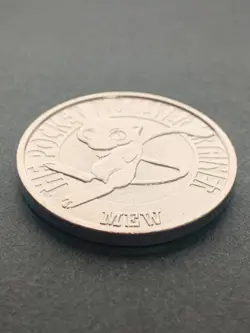 Mew NO.151 Pokemon Battle Coin Medal 1997 Japan Pokemon RARE Nintendo Silver - Image 4
