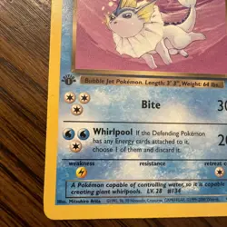Pokemon Team Rocket Non-Holo 1st Edition Dark Vaporeon, 45/82 LP - MP - Image 5