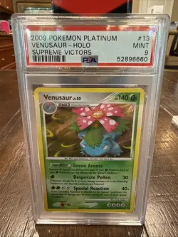 PSA 9 2009 Pokemon Platinum Venusaur Holo Supreme Victors #13 - Image 1
