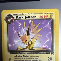 2000 Pokemon Team Rocket Dark Jolteon #38 NM/VLP - Image 2