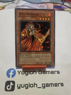 Yu-Gi-Oh Fire Princess DB1 Unlimited Common Light Played - Image 1