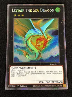 Yugioh Leviair The Sea Dragon RA04-EN155 1st Platinum Secret (NM) - Image 1
