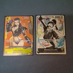 Monkey.D.Luffy (Parallel) ST29-001 & Nico Robin ST29-009 (Alt) Egghead Promo - Image 1