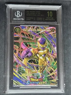 Dragon Ball Golden Frieza Sparking! Zero (PR) Holo Card - Image 1